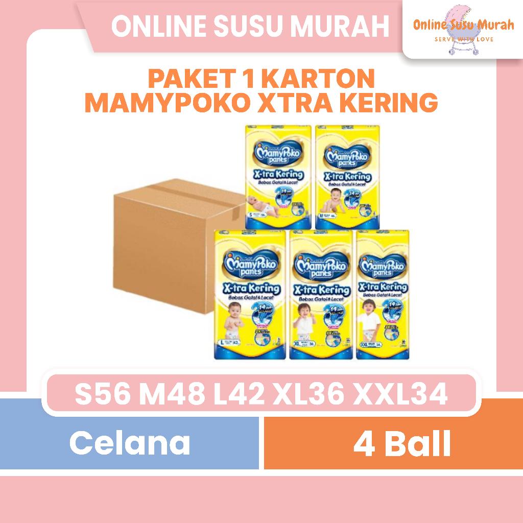 MAMYPOKO EXTRA KERING JUMBO 4 BALL / 1 KARTON S56 M48 L42 XL38 XXL34 XTRA REGULER PPKS
