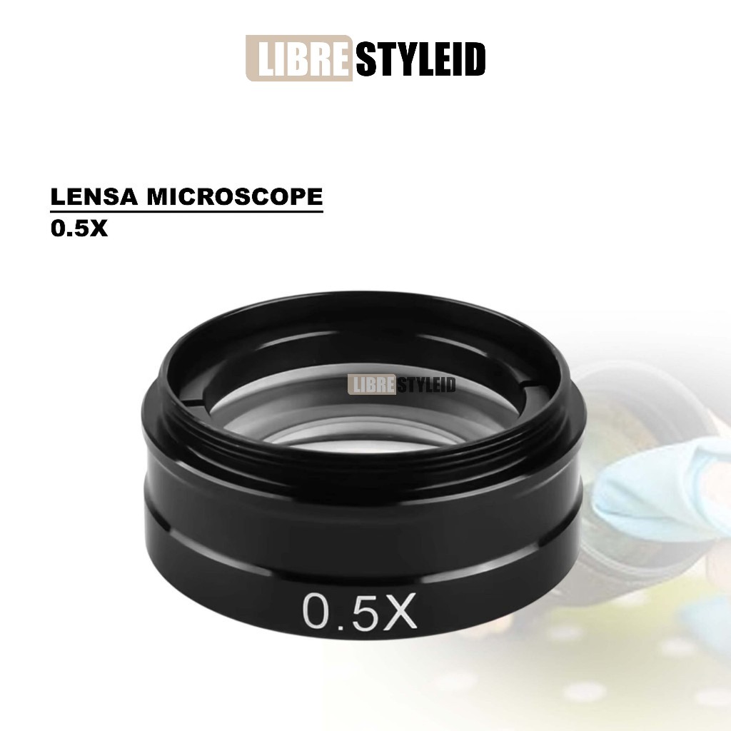 LENSA ADAPTER MIKROSKOP DIGITAL 0.5X C-MOUNT CTV CAMERA ORIGINAL - LENSA BARLOW KAMERA MIKROSKOP 0.5