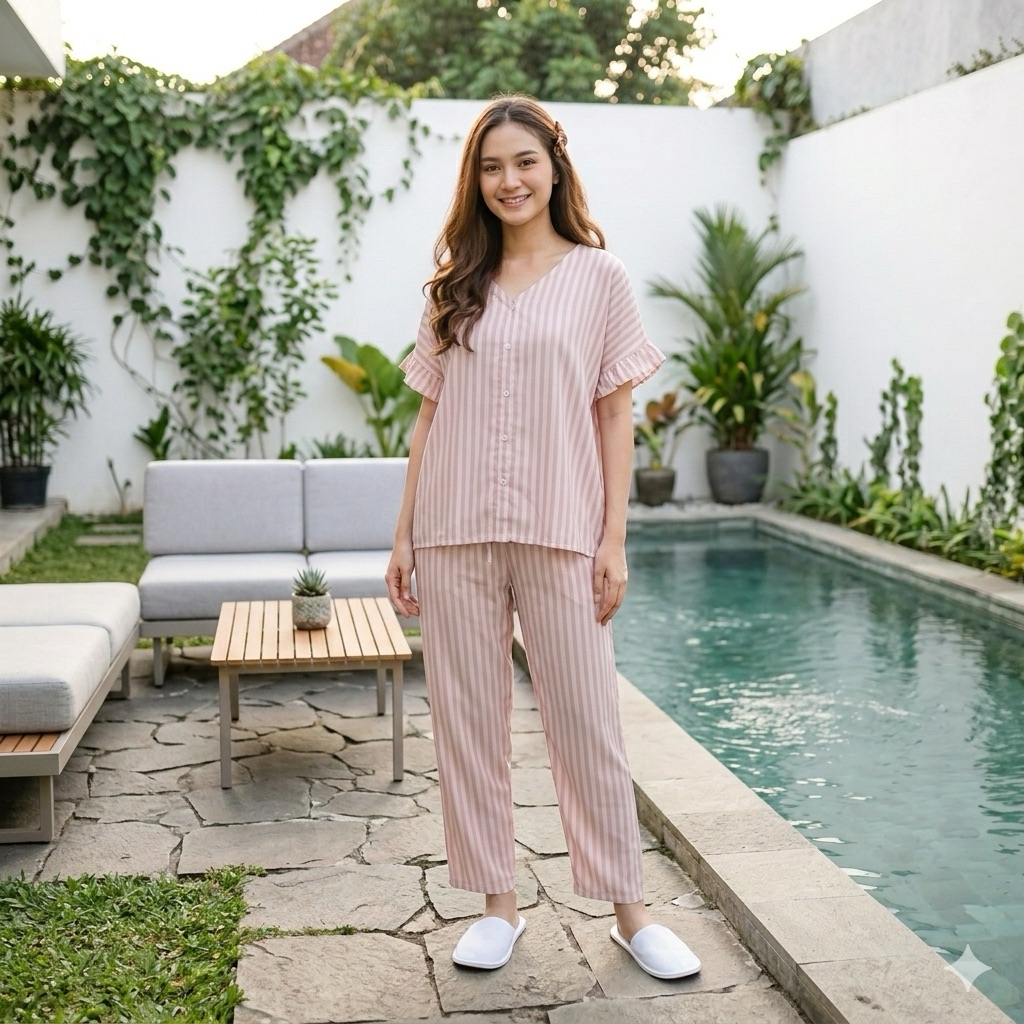 (COD) GROSIR PILIH MOTIF / PIYAMA RAYON / PIYAMA WANITA / PIYAMA KANCING BUSUI / SETELAN PANJANG