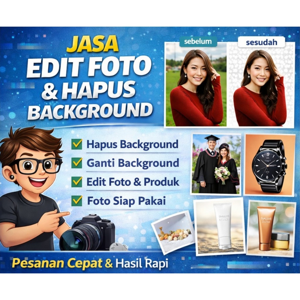 Jasa Edit Foto dan Hapus Background | Edit Foto Produk dan Ganti Background