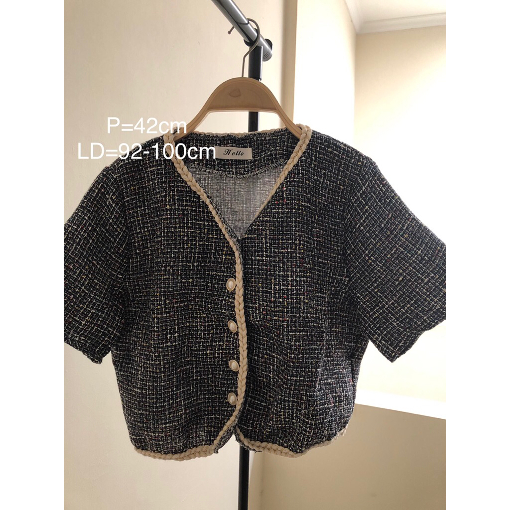 [PRELOVED PRIBADI] Kemeja basic | Kemeja wanita | Korean Vest | Blouse Korea | Outer bulu