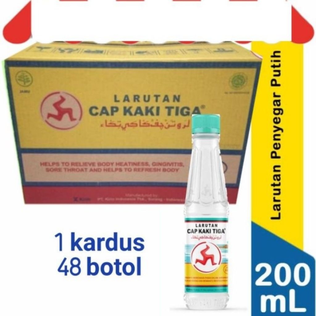 LARUTAN CAP KAKI TIGA 200 ML 1 DUS ISI 48 BTL