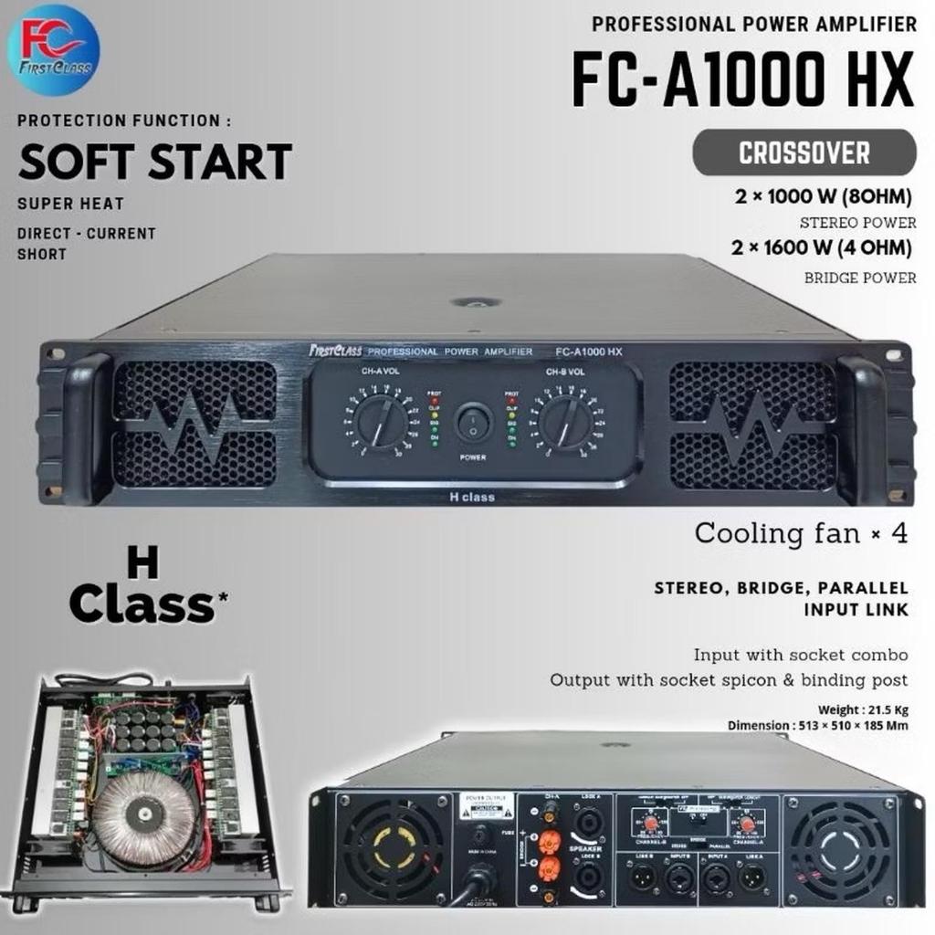 Power Amplifier Firstclass FCA 1000HX FC A1000HX CLASS H POWER SUB