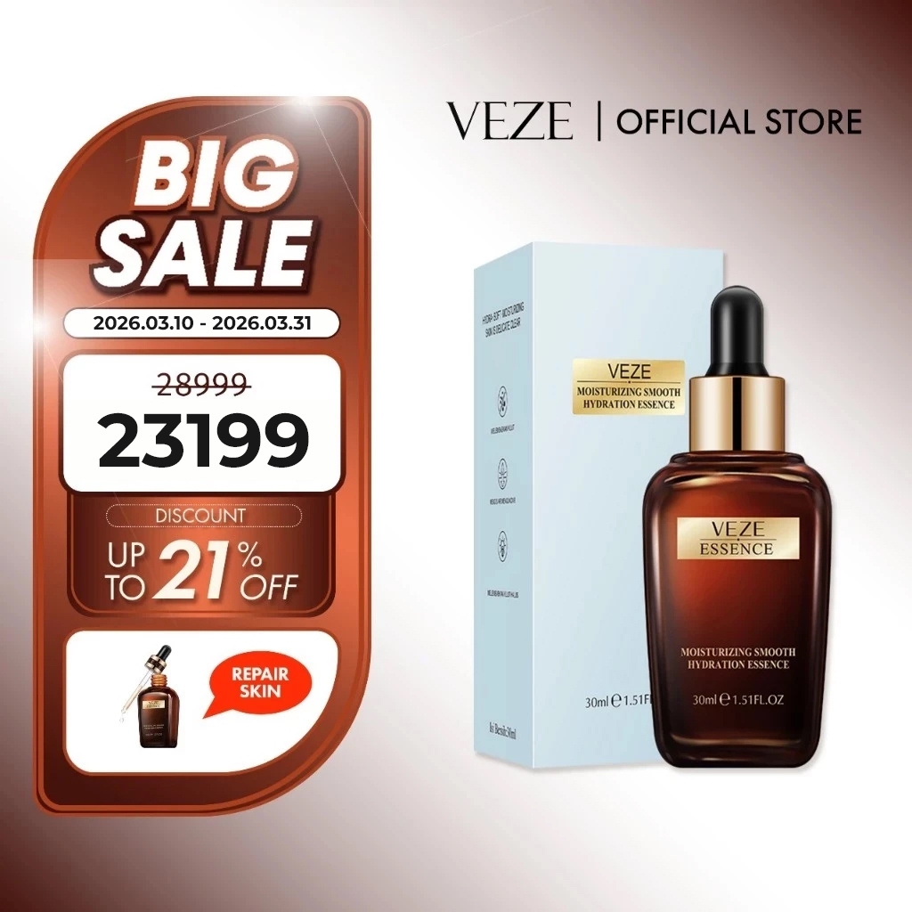 [BPOM] - VEZE Serum Moisturizing Smooth Hydrating Essence Nikotinamid Untuk Perawatan Kulit Wajah Pe