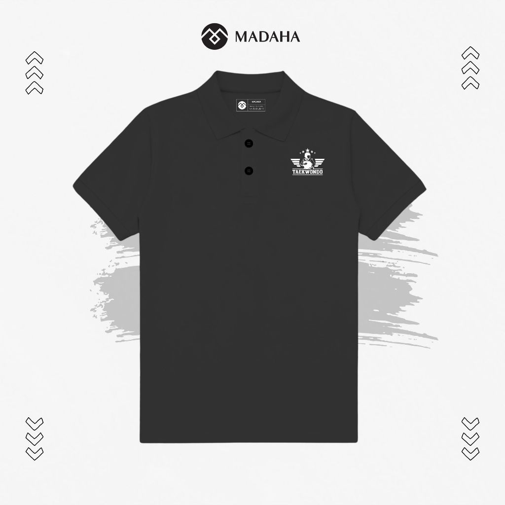 Madaha Polo shirt Dry Fit Kaos Kerah Jersey Olahraga Taekwondo Shinra Dojo