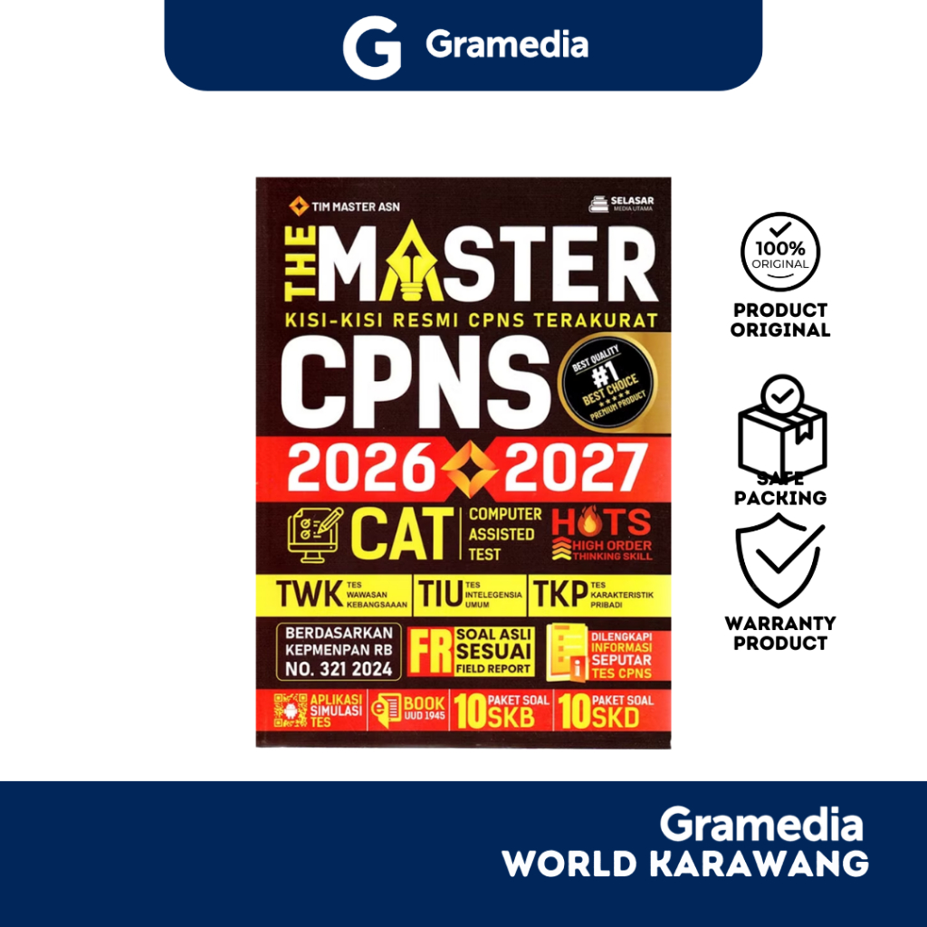 Gramedia Karawang - Buku Referensi - The Master CPNS 2026-2027 - Tim Master ASN
