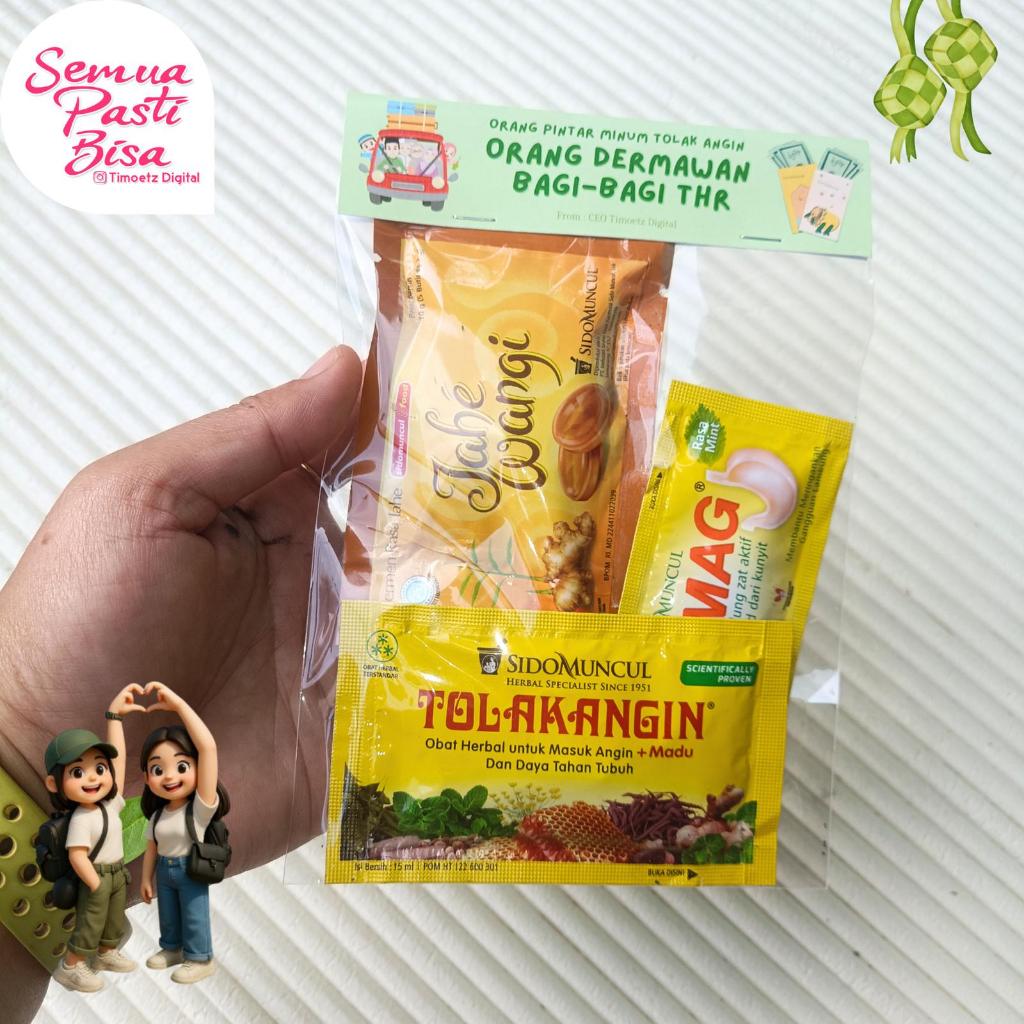 Hampers Lebaran Gen Z Jompo - Mini Gift Kit Sehat Idul Fitri Kekinian - Mini Gift Lebaran Remaja Jom