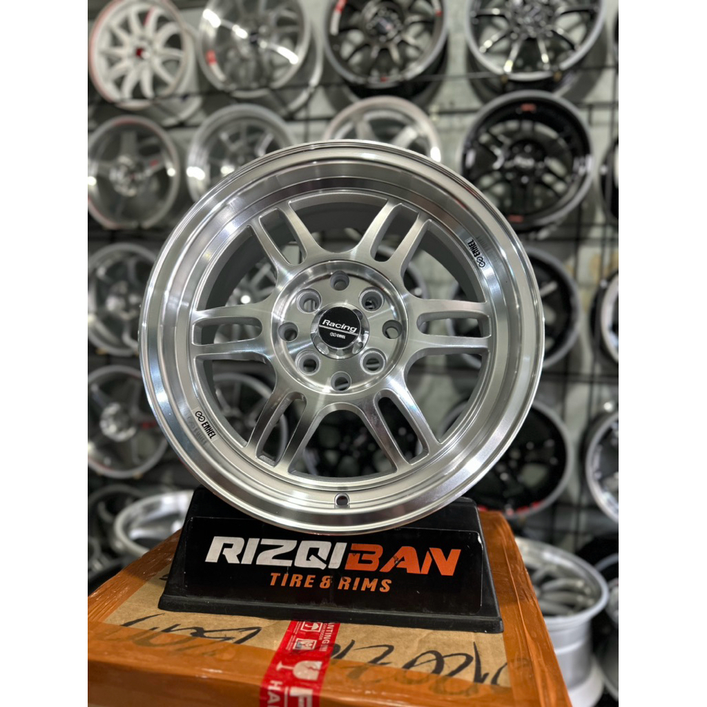 velg enkei rpf r15 full polish pcd 4x100/114 lebar 6,5 kondisi baru