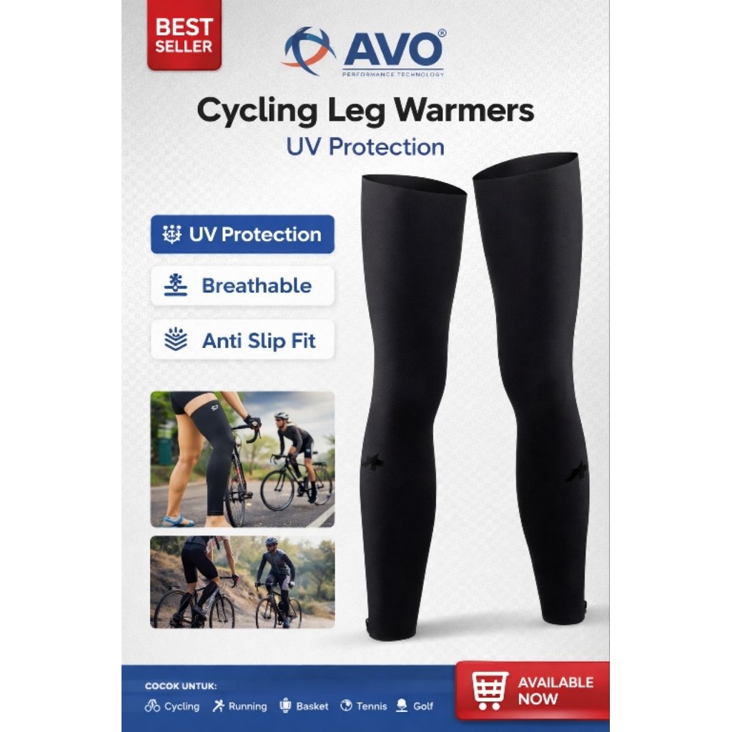 CYLING LEG WARMES AVO MANSET KAKI SEPEDA