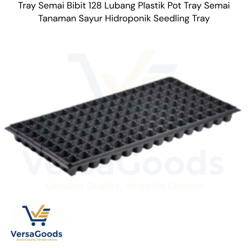 Tray Semai Bibit 128 Lubang Plastik Pot Tray Semai Tanaman Sayur Hidroponik Seedling Tray