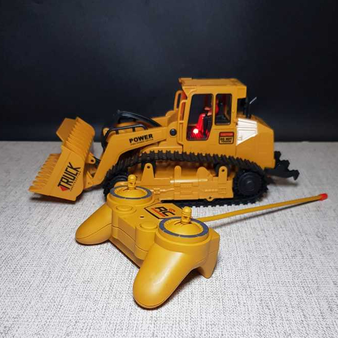 RC Bulldozer Anak - Mainan Remote Control Bulldozer 6 Channel