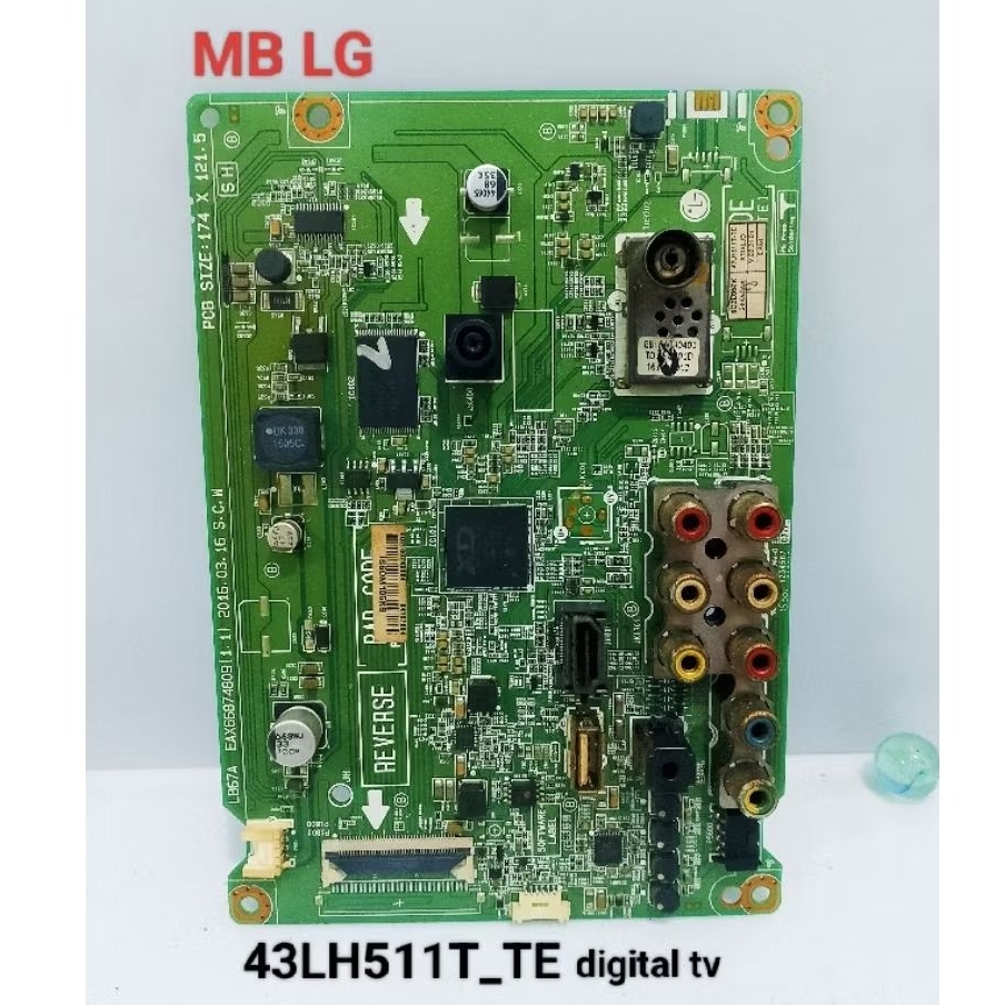 MB_ MAINBOARD _MOTHERBOARD TV LED LG DIGITAL 43LH511T-TE ORIGINAL SECOND