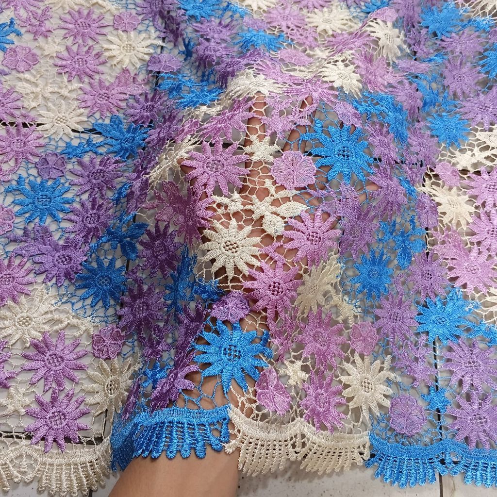 kain brokat prada premium - kain brokat prada meteran - bahan brokat prada katun - brokat prada 0,5m