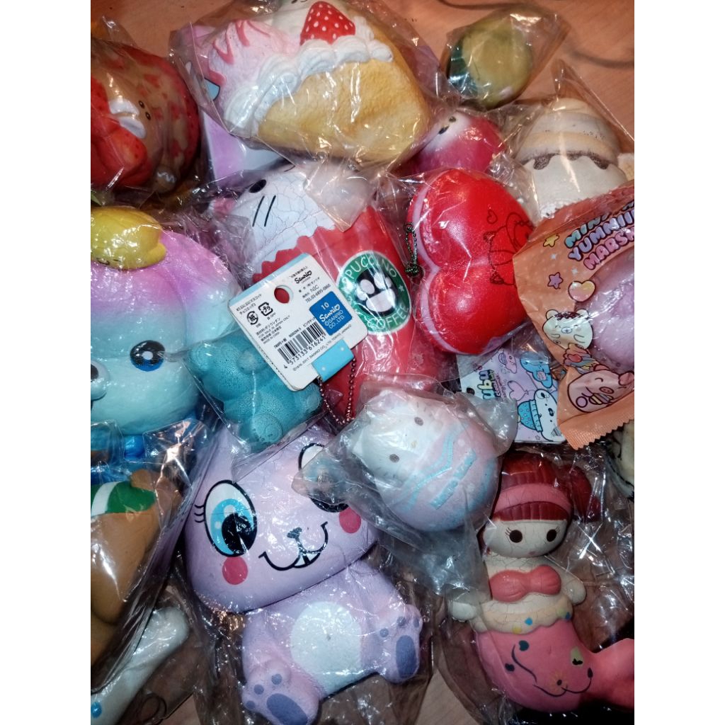(RESTOCK) FLASHSALE SQUISHY LISENCE PRELOVED ( ada ibloom, yummibear, dll)