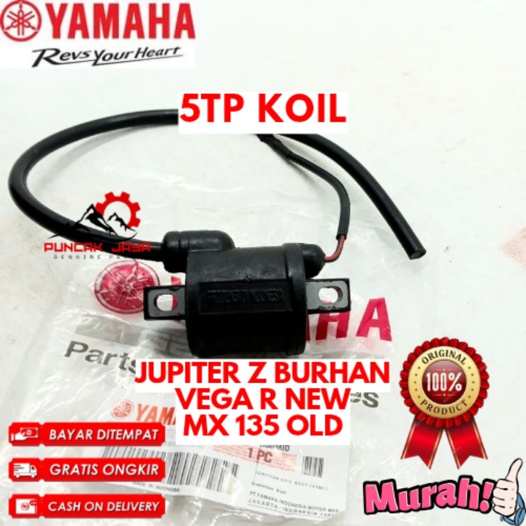 KOIL ORIGINAL YAMAHA KODE 5TP, KOIL JUPITER Z BURHAN, KOIL VEGA R NEW, KOIL MX 135 OLD
