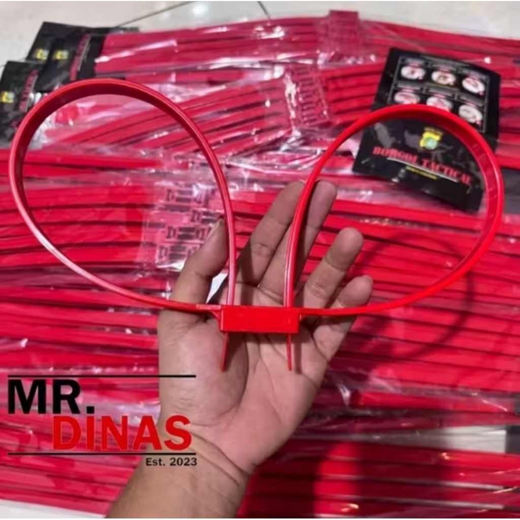 Borgol polisi original borgol plastik untuk tangan borgol ties 1pak 10pcs