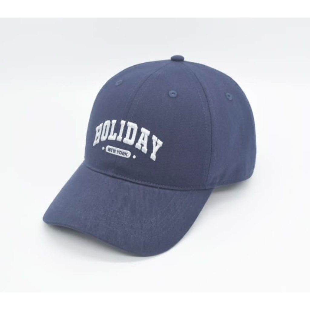 Miniso Topi Miniso Holiday Baseball Cap Navy topi biru baseball