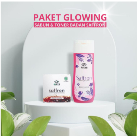PAKET Pemutih Badan Saffron Toner Badan dan Body Lotion Whitening Body Saffron BPOM