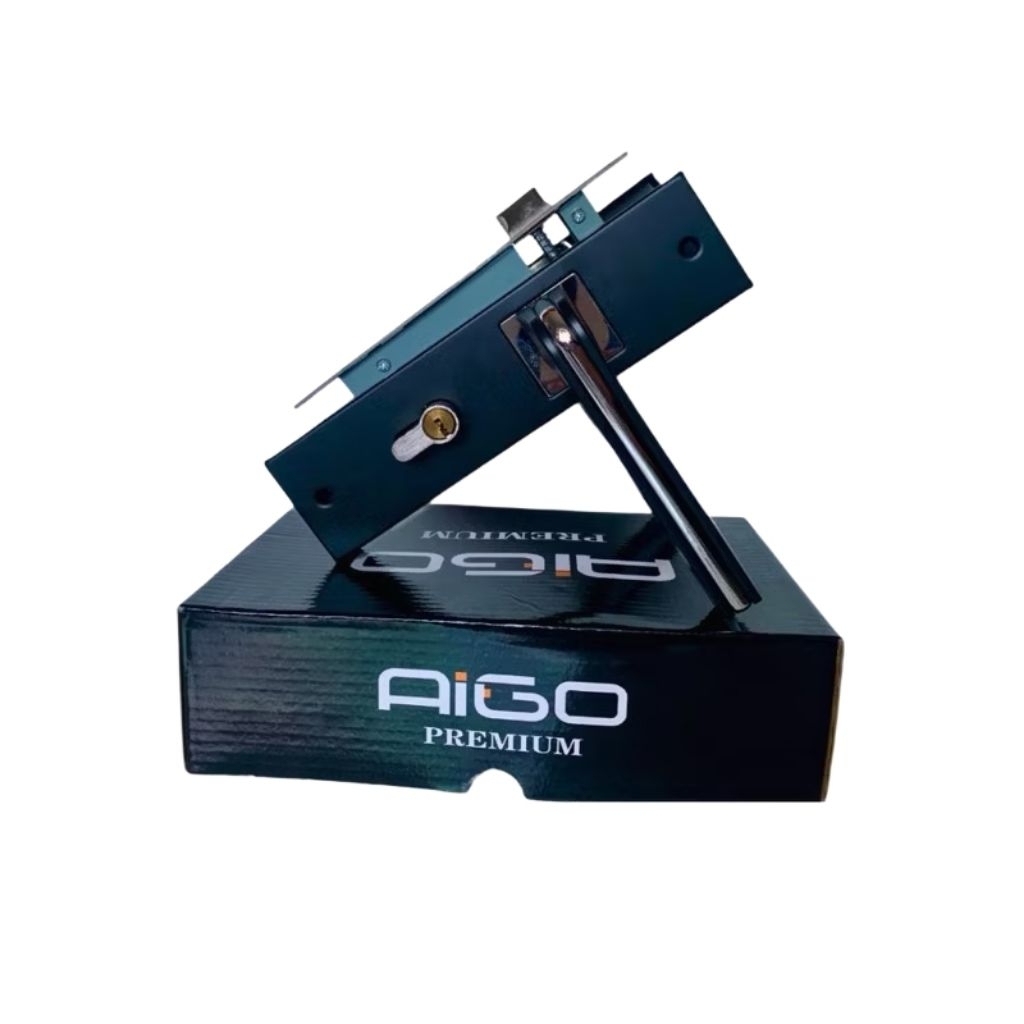 Kunci Pintu Rumah Handle / Selot Kamar Tidur PREMIUM AIGO / Gagang Slot Minimalis Lengkap / Handle P