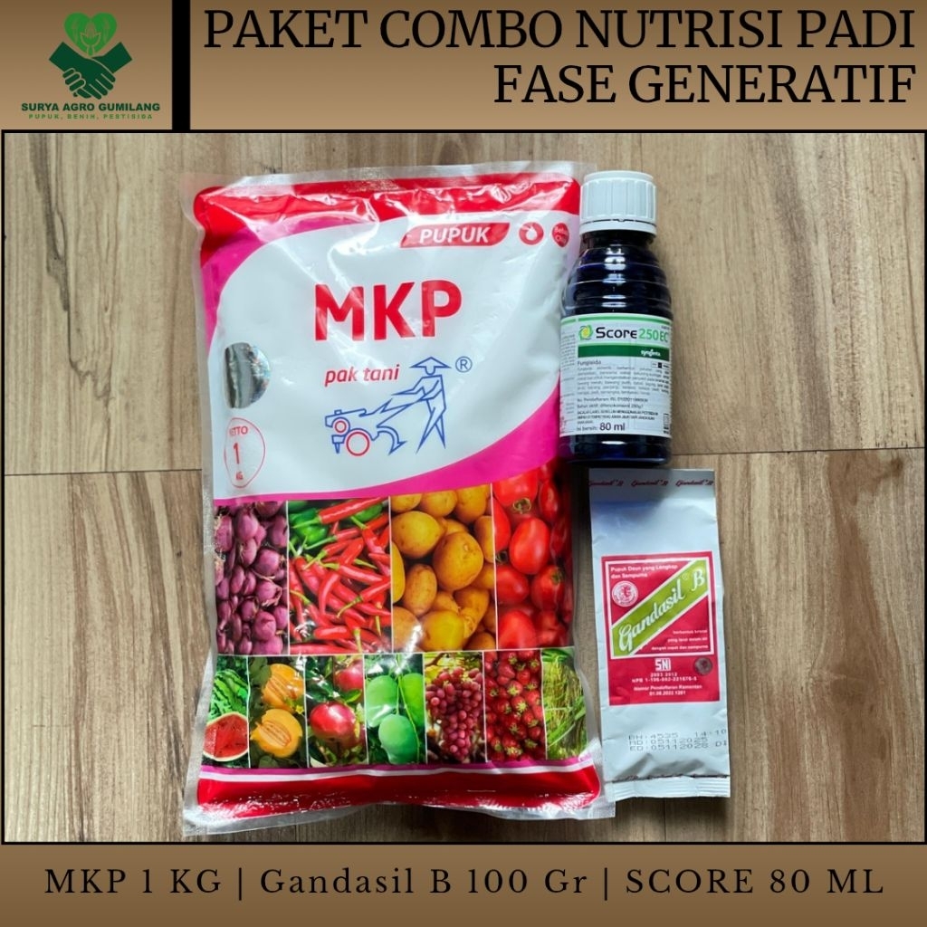 Paket Combo Fase Generatif | MKP 1kg | Score 80ml | Gandasil B 100gram | Nutrisi fase Generatif