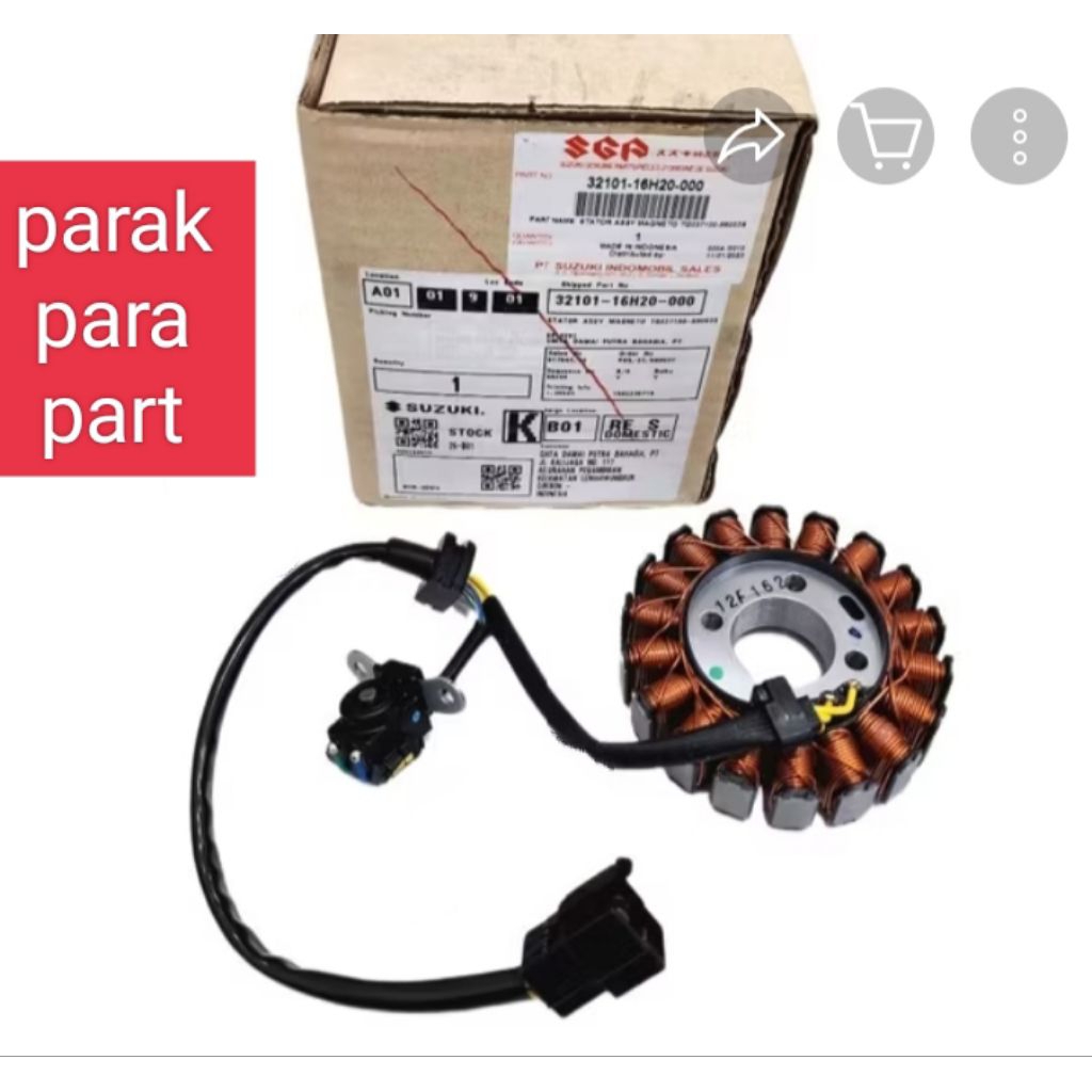 Spul Stator Suzuki Shogun 125 FL FI Injeksi