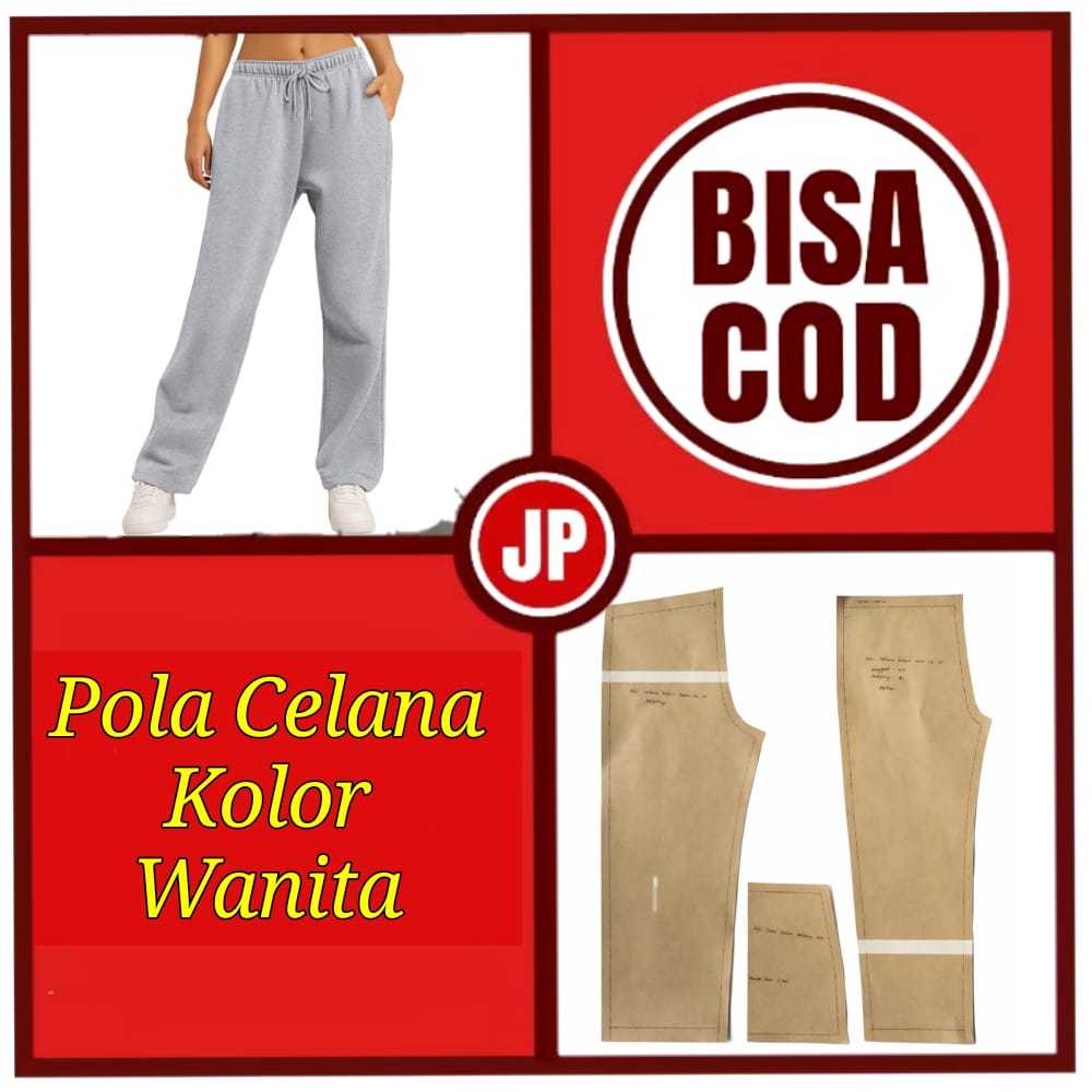 Pola Celana Panjang Kolor Wanita/Pola Celana Kolor Wanita/Pola Jahit Celana/