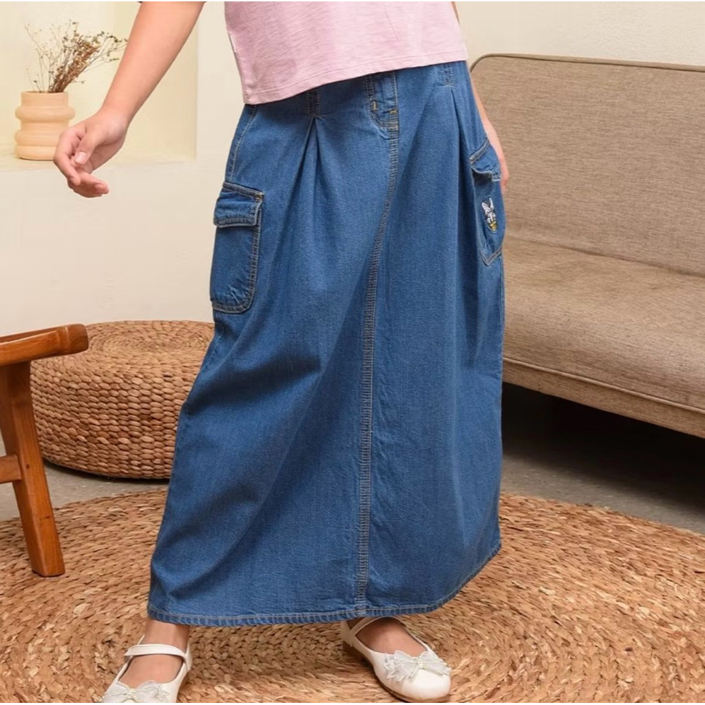 Rok Cargo Denim Anak Perempuan Size 10 That’s Donald Rodeo Junior (New)