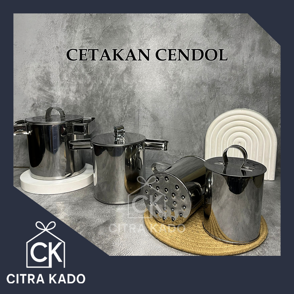 [CK]CETAKAN CENDOL DORONG BAHAN STAINESS STEEL/ CETAK CENDOL/ DAWET BULAT SS