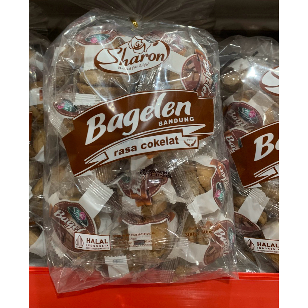 Roti Kering Bagelen Sharon Rasa Coklat - 30 pcs, Camilan Gurih dan Manis