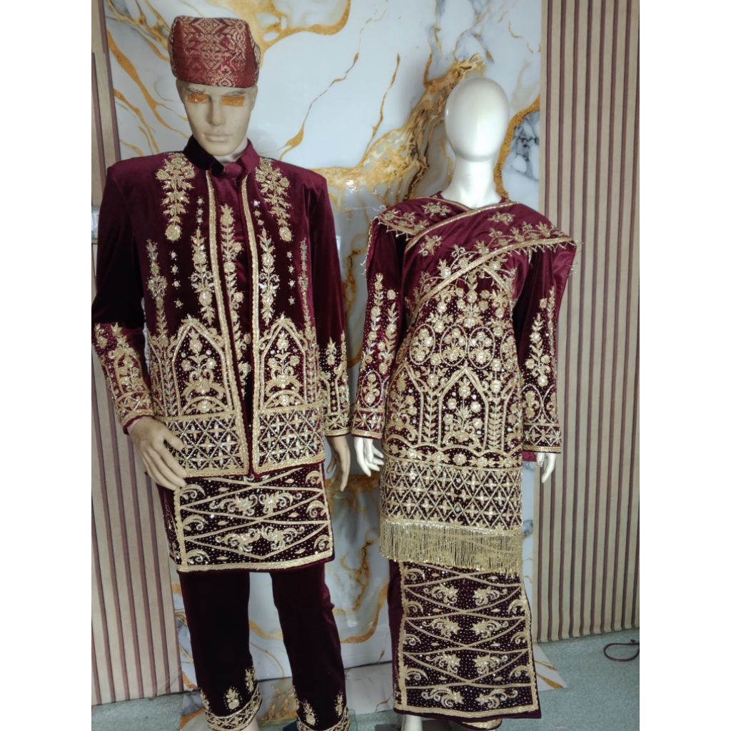 BAJU PENGANTIN PADANG MINANG ANAK DARO MODERN