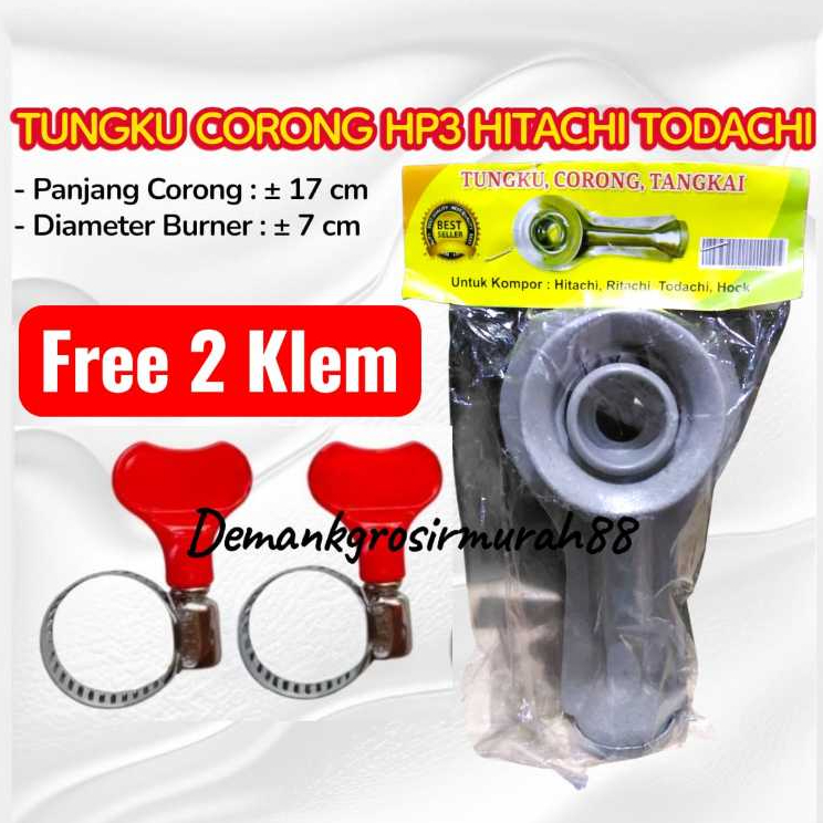 Corong Cerobong HP3 Hitachi Todachi Free 2 Klem.Kompor Hitachi Todachi