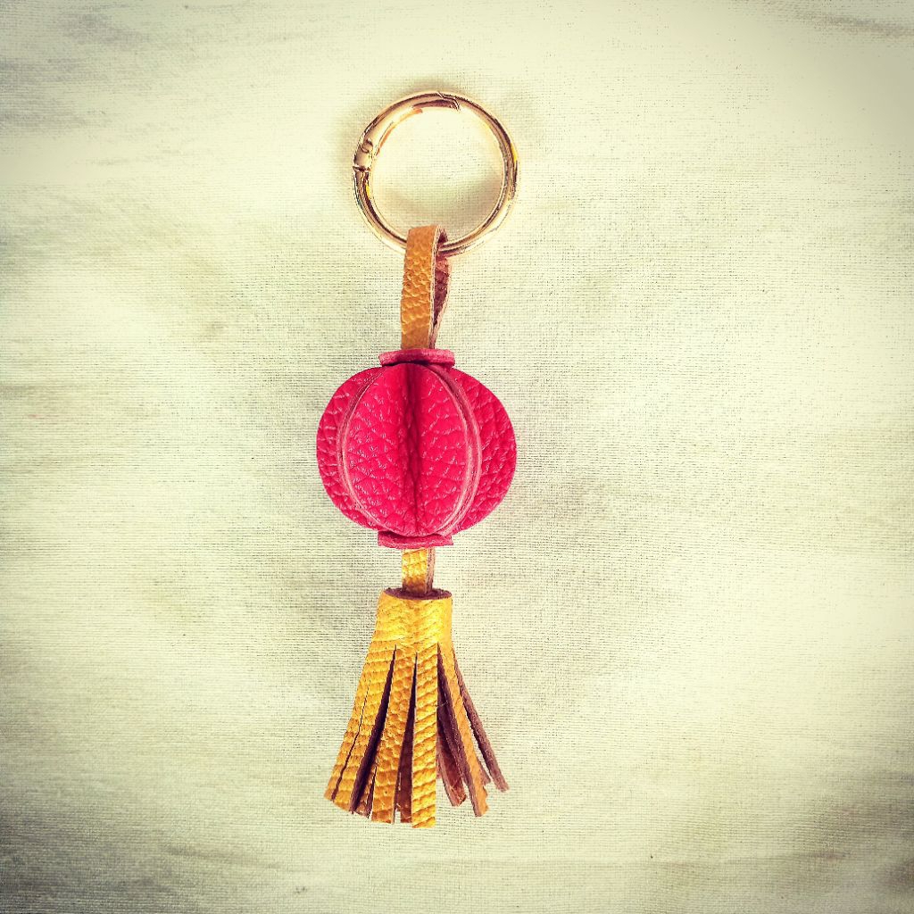 bag charm LAMPION kulit asli