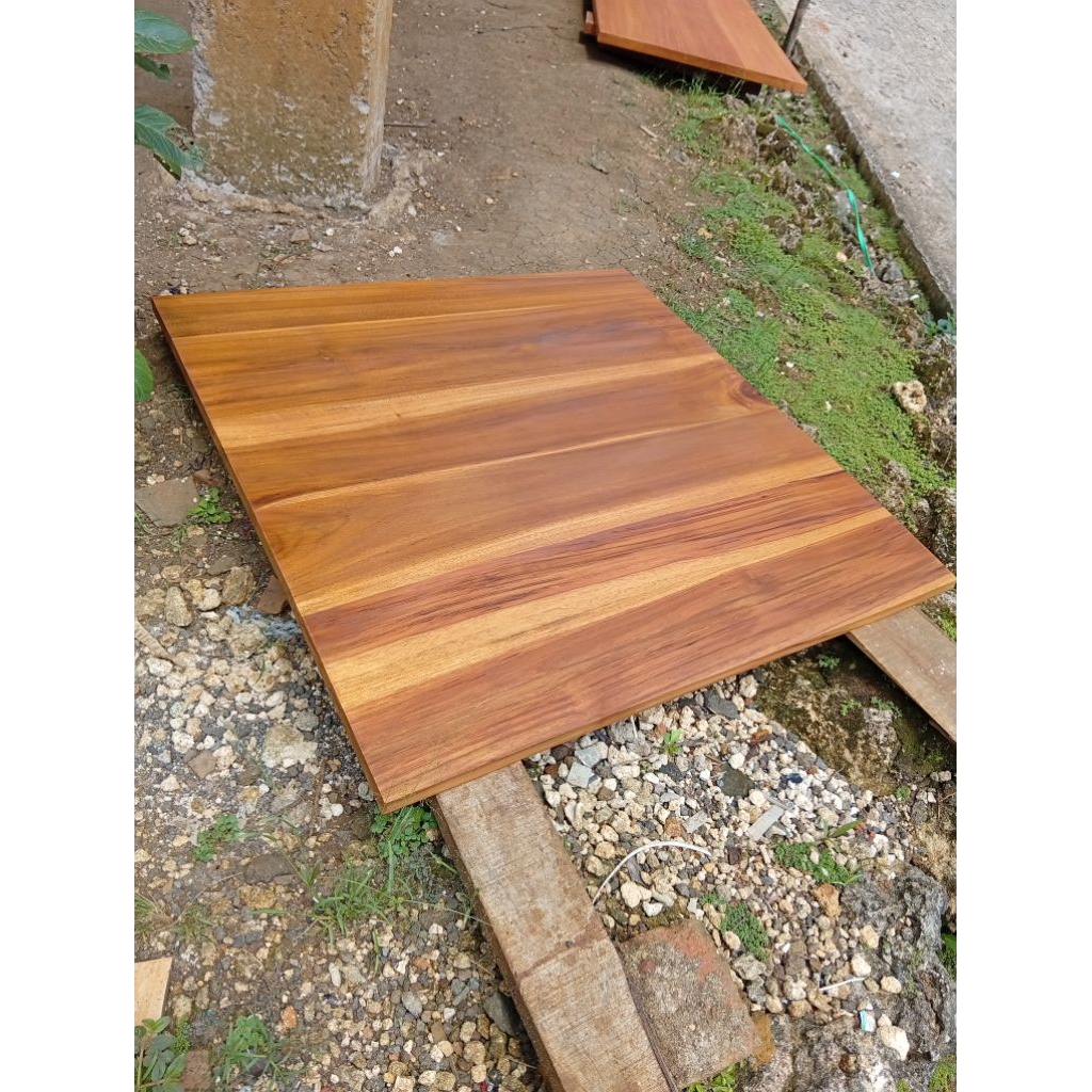 papan ambalan daun meja kayu jati asli big size