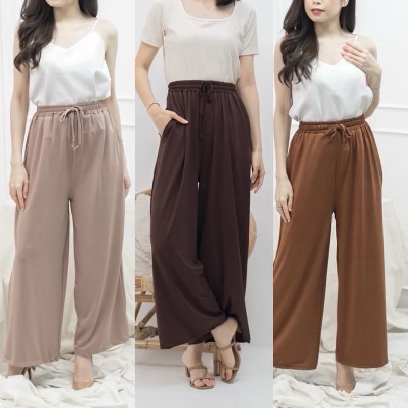 CELANA KULOT CRINKLE PREMIUM HIGHWAIST BAHAN ADEM KULOT JUMBO CRINKLE
