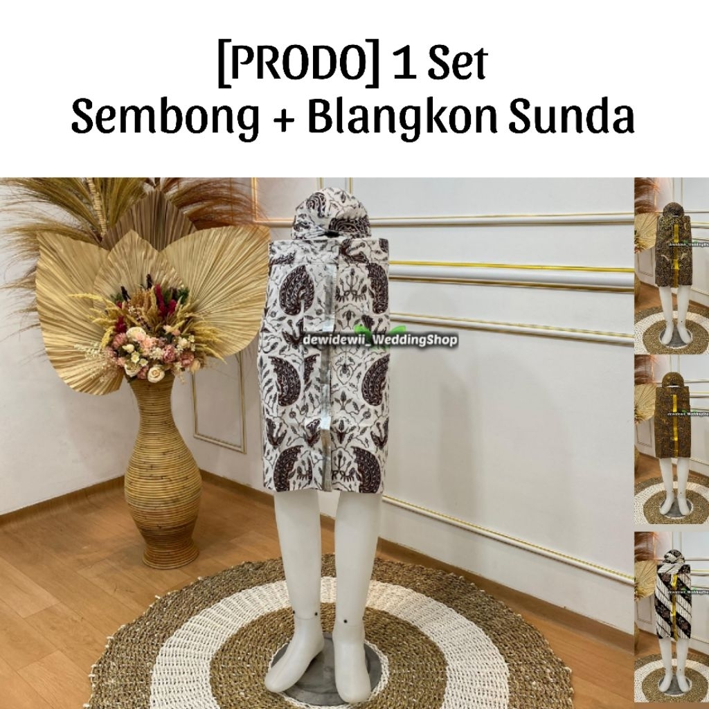 [PRODO] SEMBONG + BLANGKON SUNDA • Jarik Sembong Pengantin Prodo - Motif Lengkap | ~sbsun