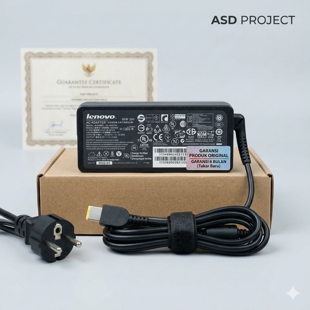 charger laptop Lenovo original konektor kotak
