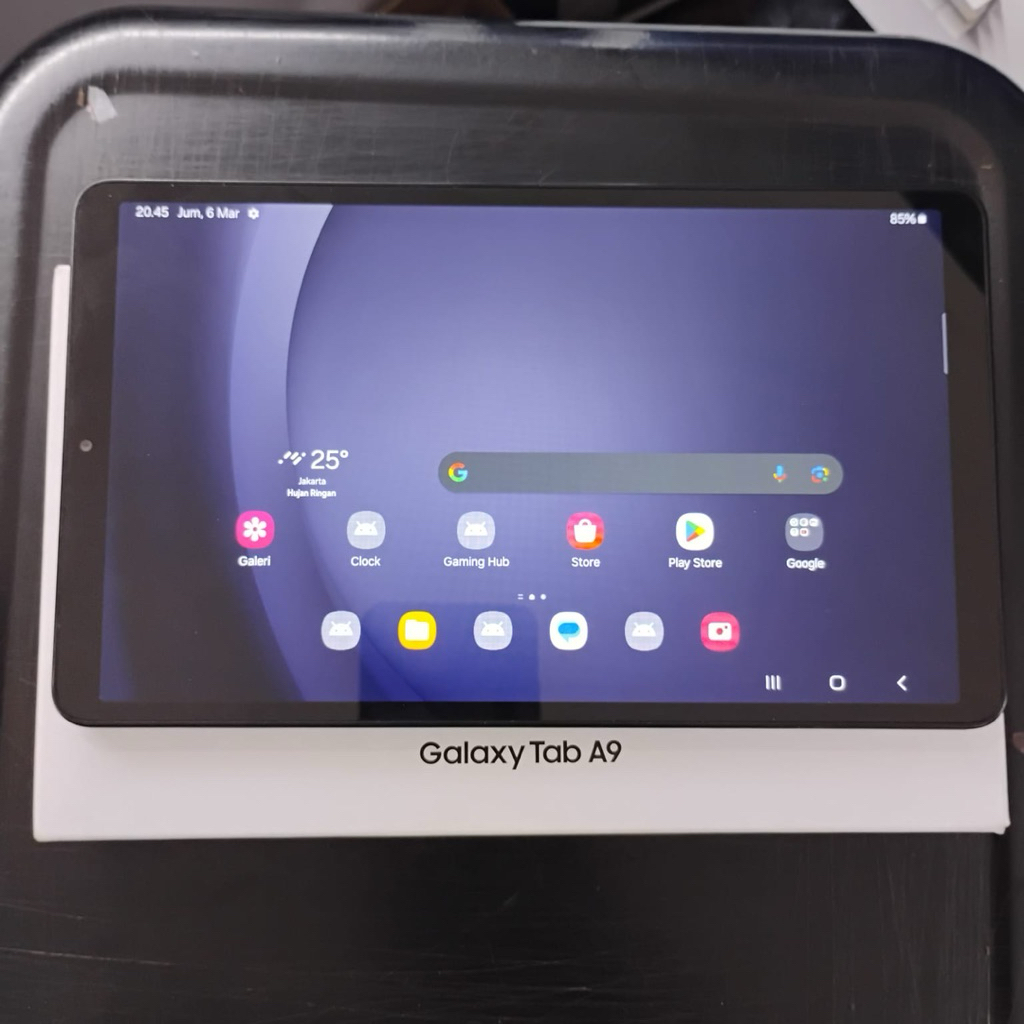 Samsung tab a9 ram 4/64 lte second fullset original garansi on