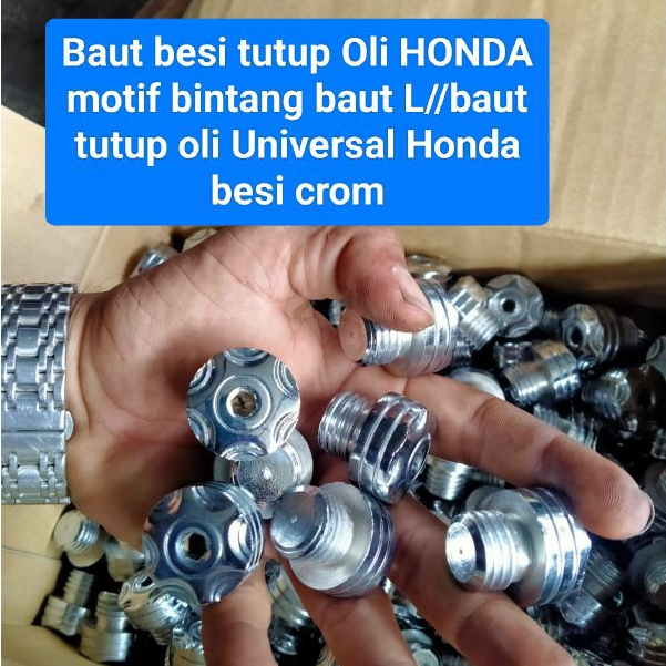 baut tutup Oli Mesin all Honda//baut besi tutup Oli mesin