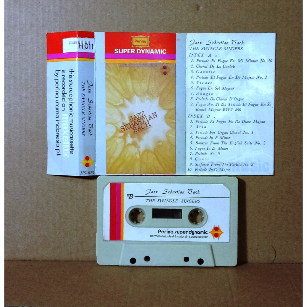 THE SWINGLE SINGERS - JAZZ SEBASTIAN BACH - Kaset