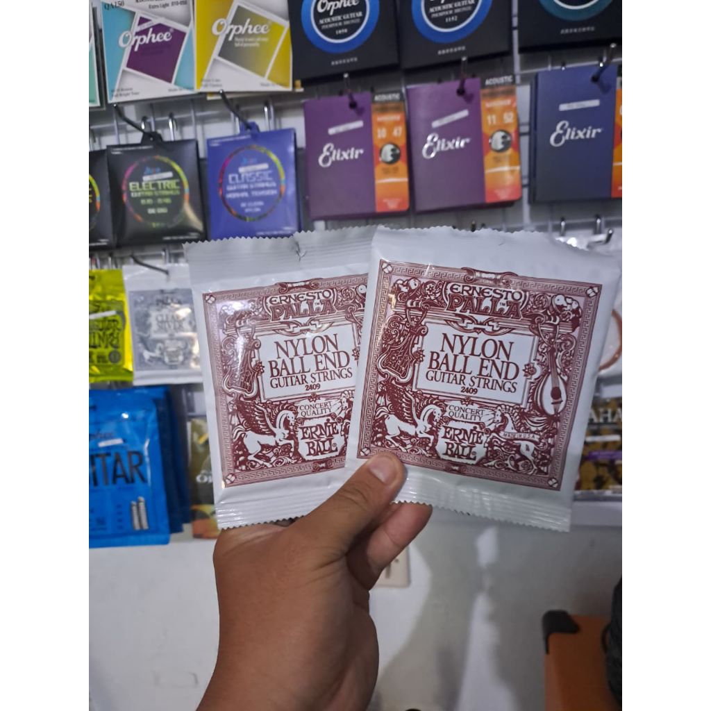 SENAR NYLON ERNIE BALL BALL END 2409 FULLSET / SENAR GITAR KLASIK ERNIE BALL BALL END 1 SET IMPORT /