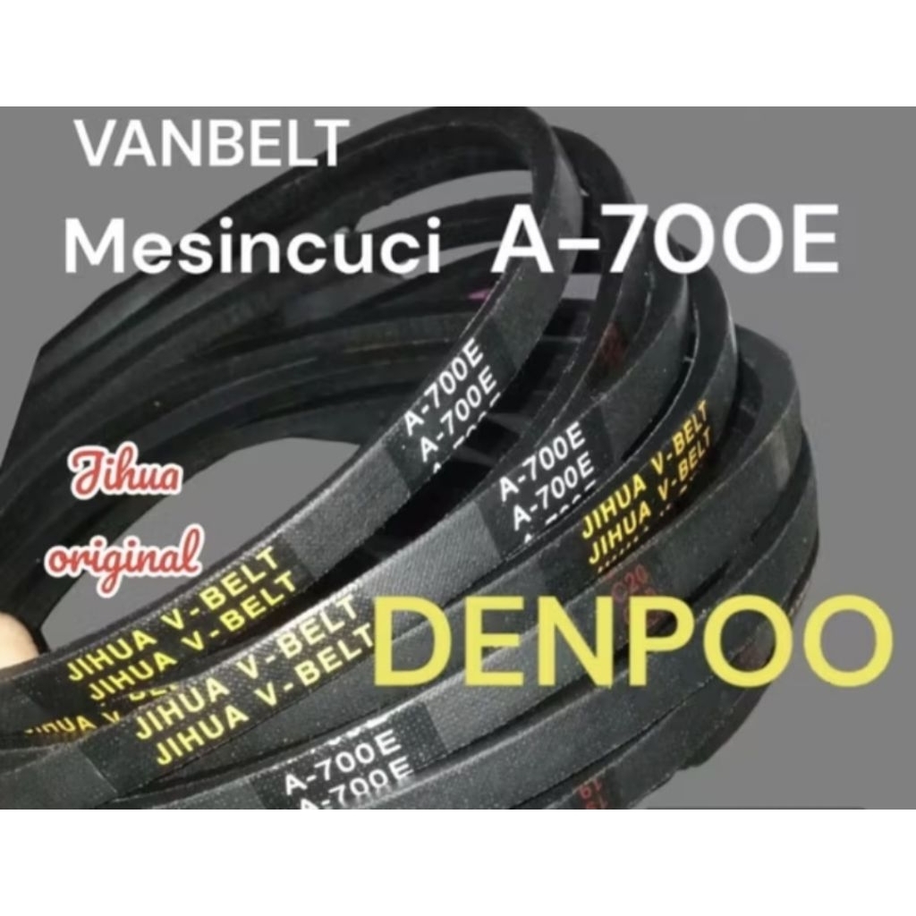 New Fan Belt O-700E / A-700E Denpo V-belt Mesin Cuci Karet Van belt JIHUA Van BELT Varian