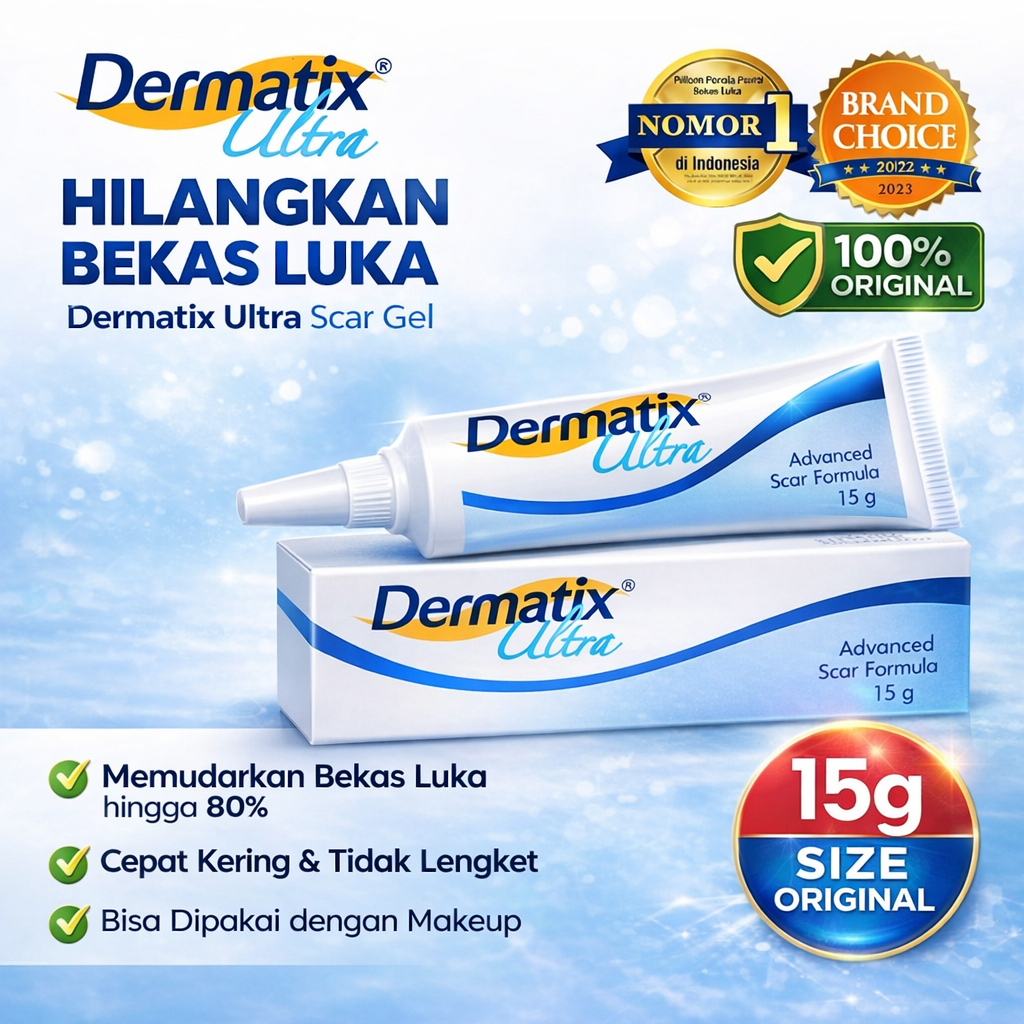 DERMATIX Ultra 15gr Merawat Bekas Luka Vitamin C Ester Herbal Teruji Klinis