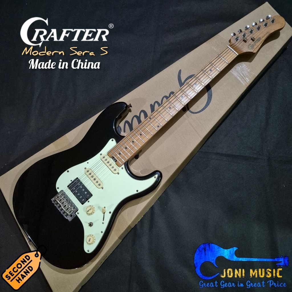 Gitar Crafter Modern Sera S Stratocaster HSS Model Roasted Maple Neck