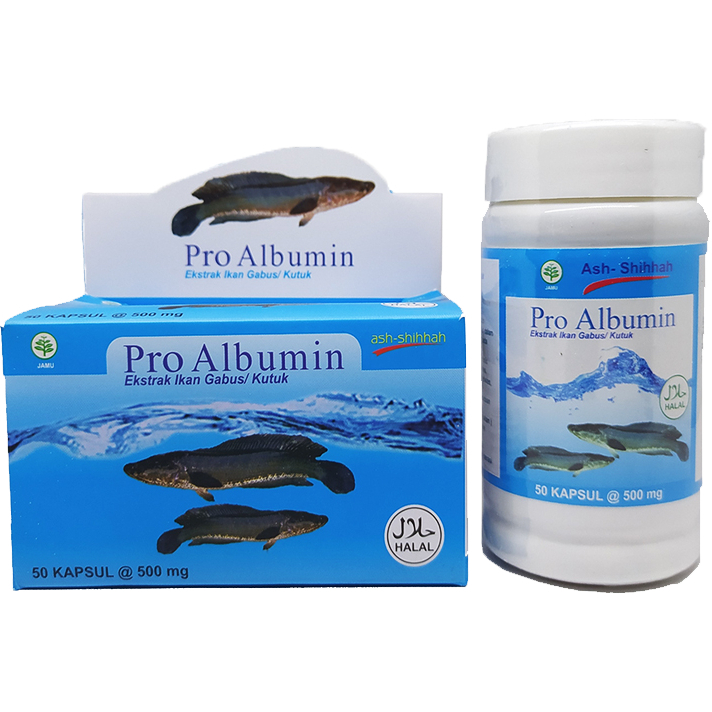 PRO ALBUMIN EKSTRAK IKAN GABUS 50 KAPSUL Obat Pra OperasiPRO ALBUMIN OBAT LUKA
