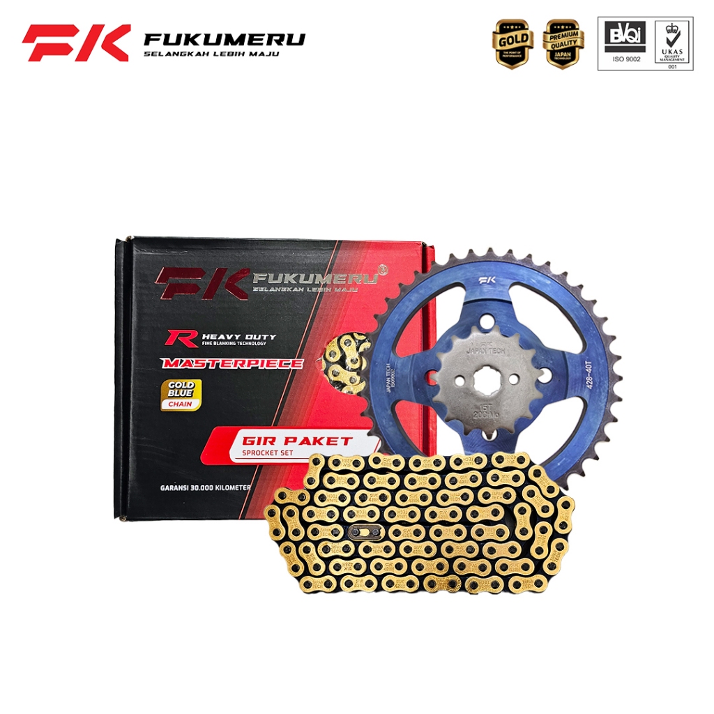 FUKUMERU Gear Set Gir Paket Supra/X Gold Blue