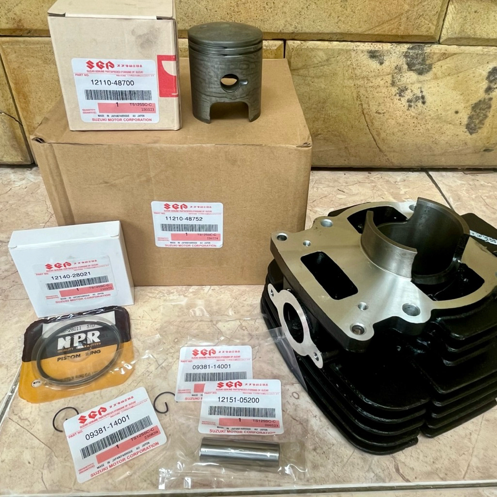 11210-48752 Cylinser Block TS125 Silinder Blok TS 125 OEM Japan Blok Seher TS125 TS 125 Original