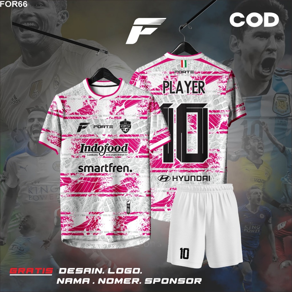 JERSEY FUTSAL CUSTOM PINK MURAH GANTI NAMA DAN NOMOR PUNGGUNG SIZE ANAK DEWASA KEKINIAN KEREN