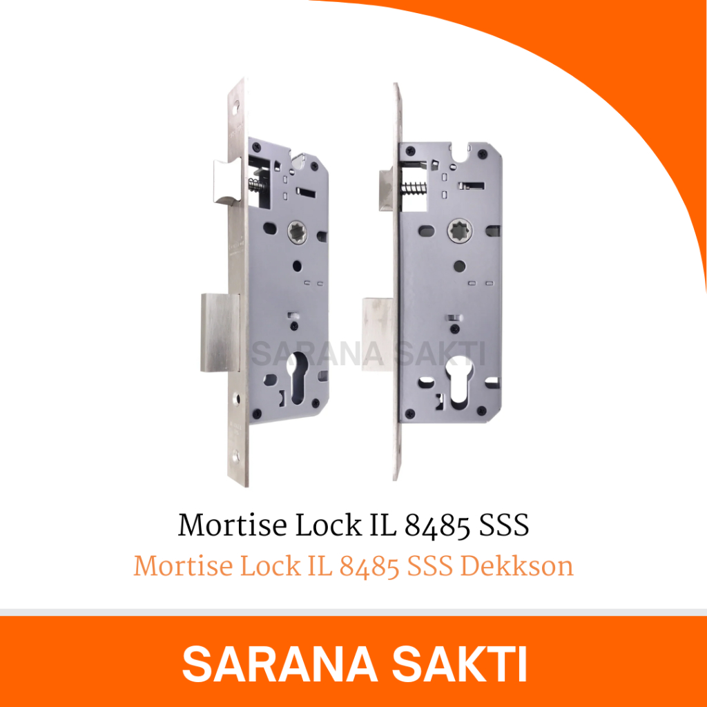 Mortise Lock IL 8485 SSS Dekkson | Lockcase Dekson MTS IL DL 8485 SSS Bodi Kunci Pintu Rumah