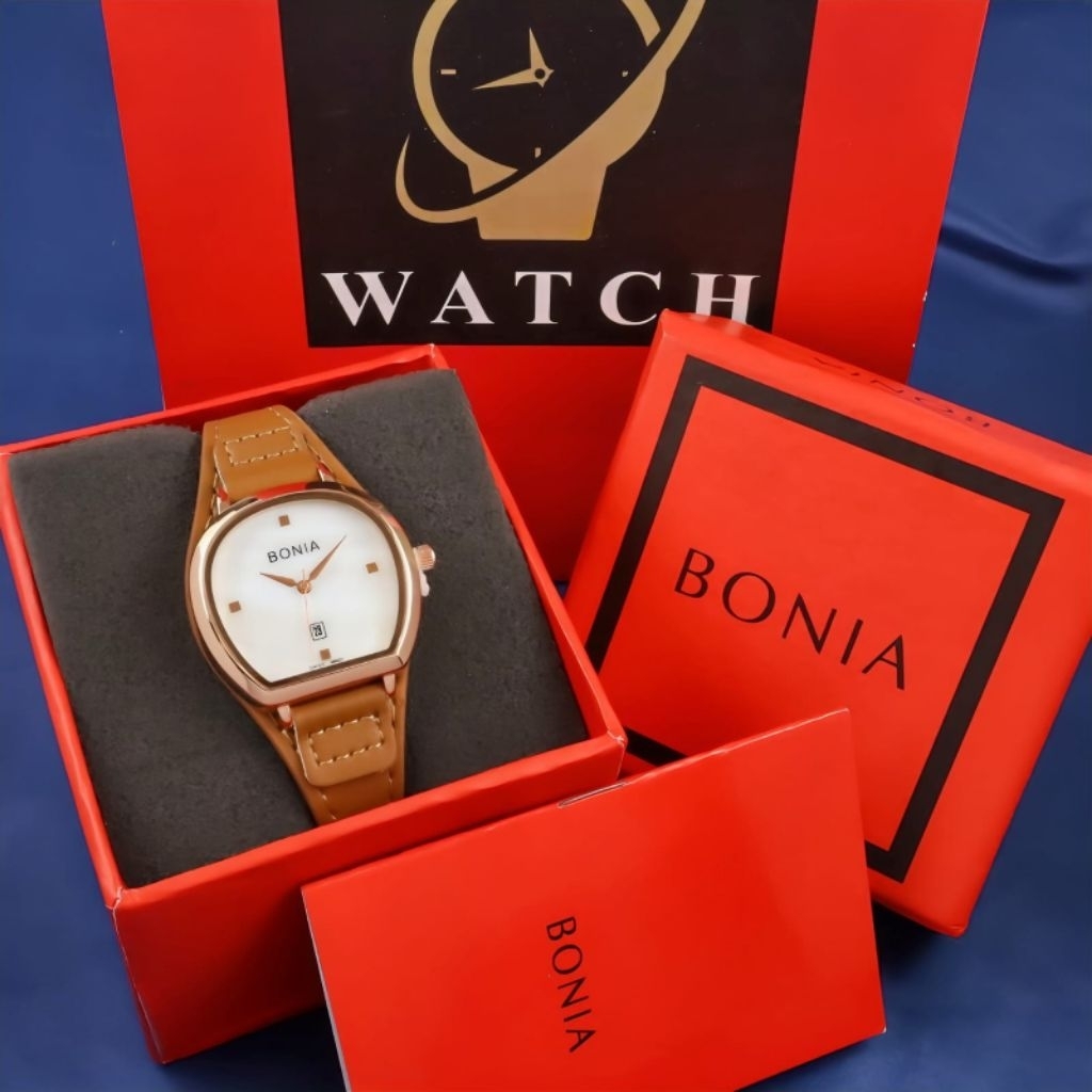 Jam Tangan Fasion Wanita BONIA Tali Kulit Tanggal Aktif