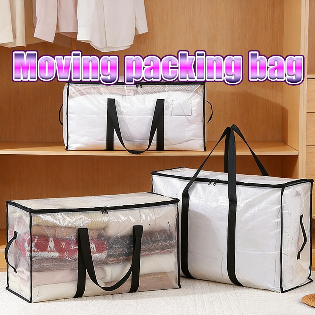 Greenland Tas Sprei Selimut Pakaian Resleting Anti Air Tas Plastik Karung Jumbo Transparant Bedcover